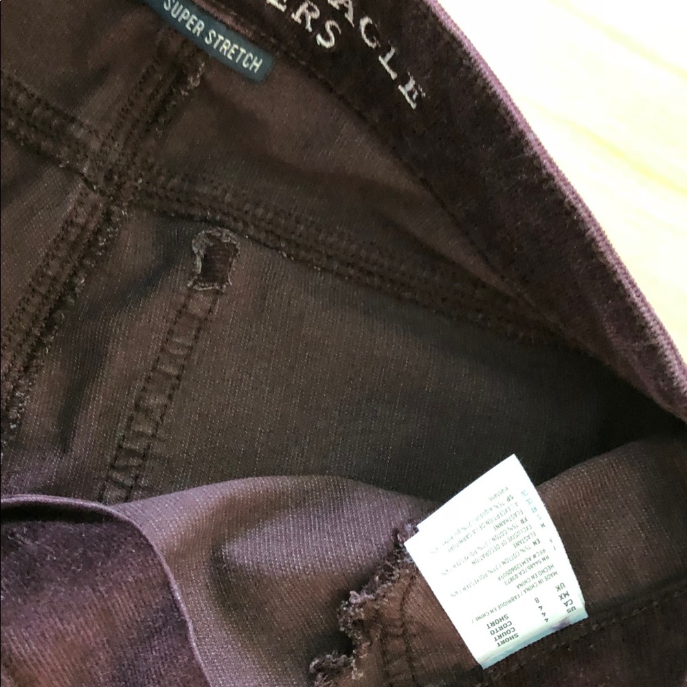 AMERICAN EAGLE PURPLE JEGGINGS size 4 - Picture 6 of 8